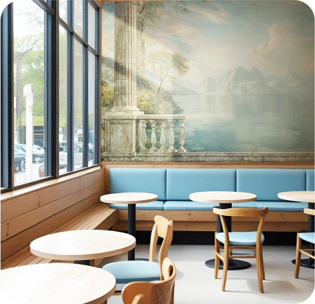 Vintage cafe concept